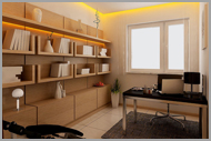 三房?jì)蓮d裝修設計 — 書(shū)房